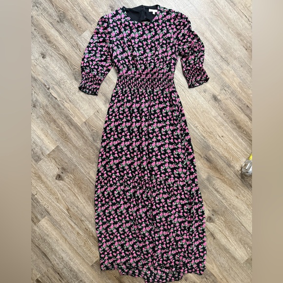 WAYF • Cambridge Backless Smocked Waist Floral Maxi Dress - Picture 2 of 14